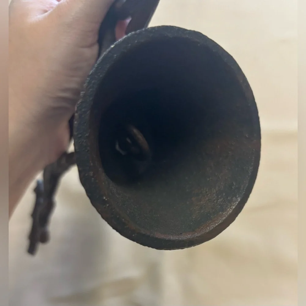 Cast Iron Moose Welcome Bell Wall Mounted Cabin‎ Decor Antique Brown NO BELL
